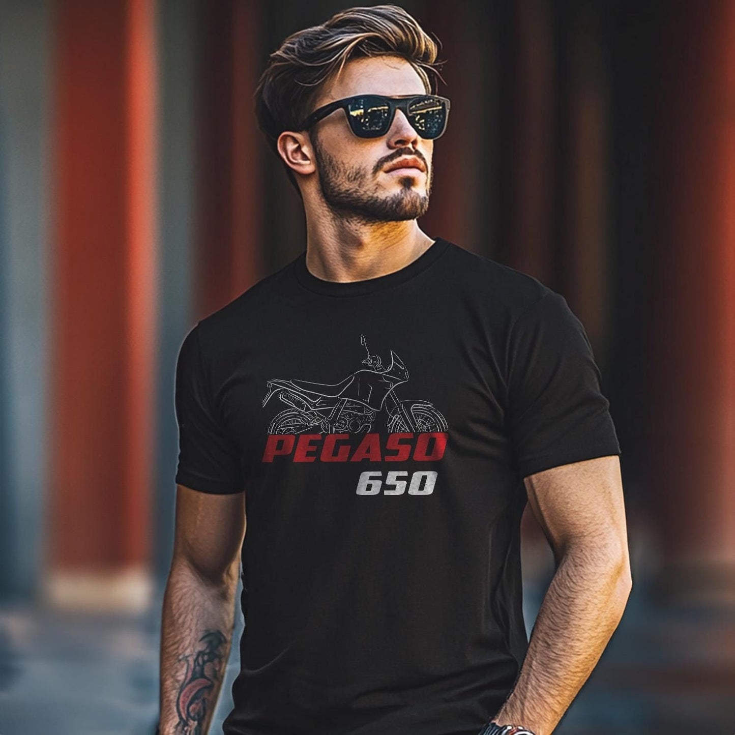 Aprilia Pegaso 650 Inspired T-Shirt - Motorcycle Tee Shirt for Riders