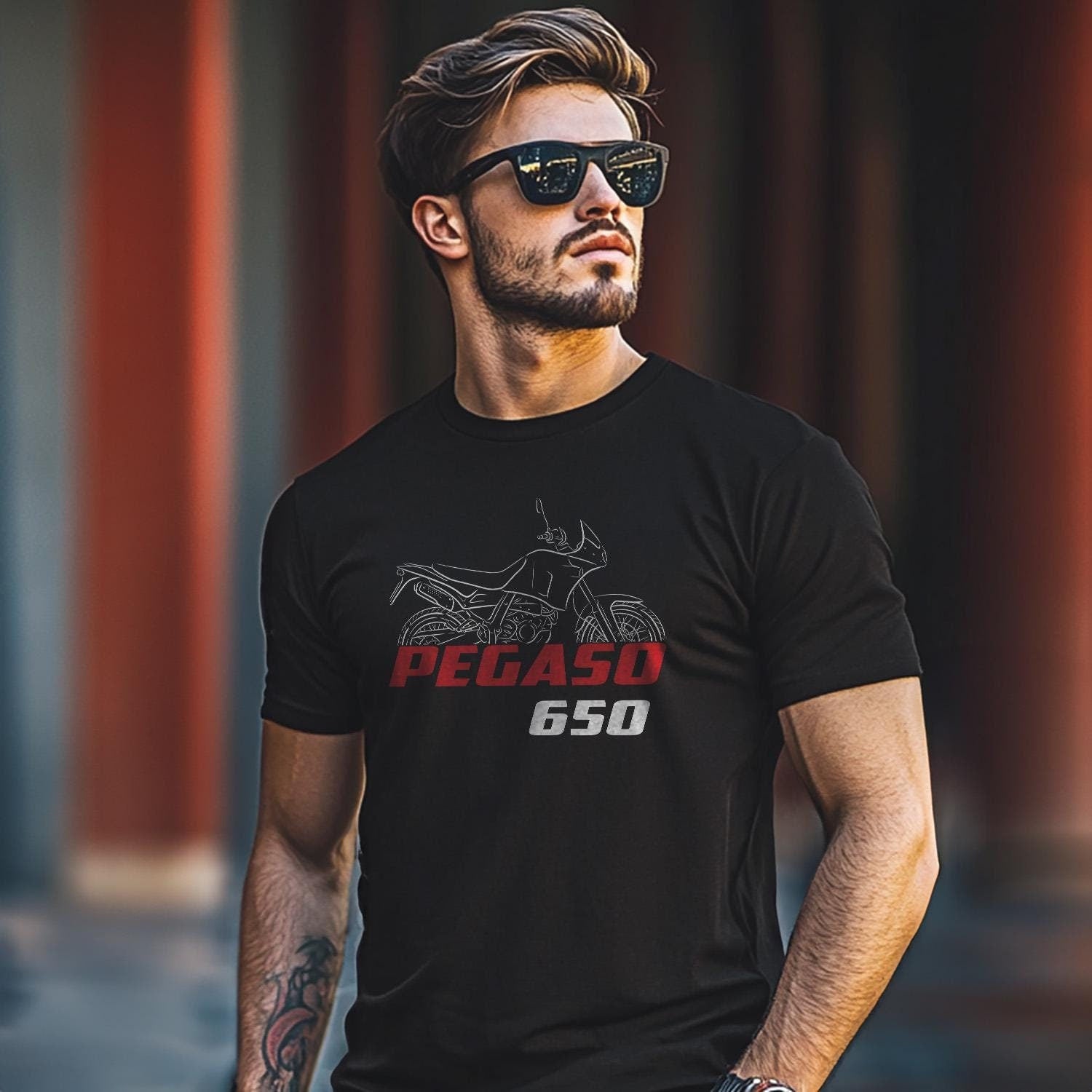 Aprilia Pegaso 650 Inspired T-Shirt - Motorcycle Tee Shirt for Riders