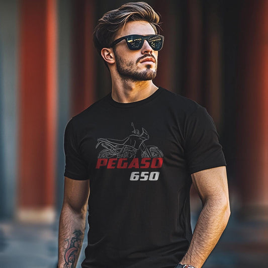 Aprilia Pegaso 650 Inspired T-Shirt - Motorcycle Tee Shirt for Riders