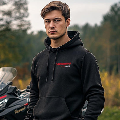 Aprilia ETV 1000 Caponord Inspired Hoodie - Motorcycle Sweatshirt for Riders