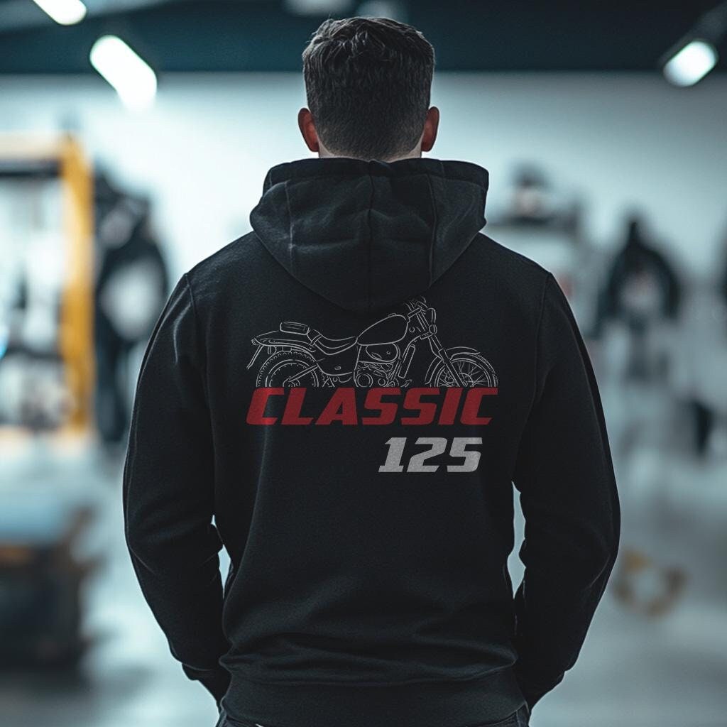Aprilia Classic 125 Inspired Hoodie - Motorcycle Sweatshirt for Riders