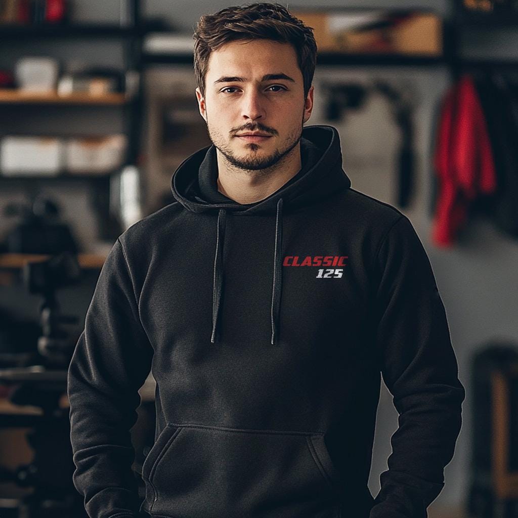 Aprilia Classic 125 Inspired Hoodie - Motorcycle Sweatshirt for Riders