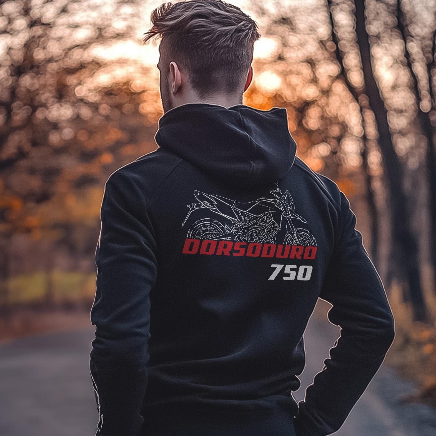 Aprilia Dorsoduro 750 Inspired Hoodie - Motorcycle Sweatshirt for Riders