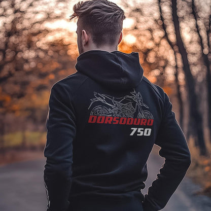 Aprilia Dorsoduro 750 Inspired Hoodie - Motorcycle Sweatshirt for Riders