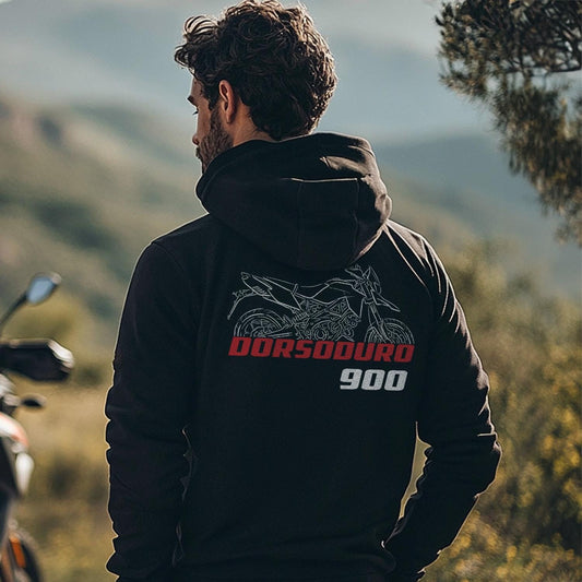 Aprilia Dorsoduro 900 Inspired Hoodie - Motorcycle Sweatshirt for Riders