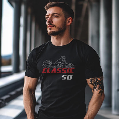 Aprilia Classic 50 Inspired T-Shirt - Motorcycle Tee Shirt for Riders