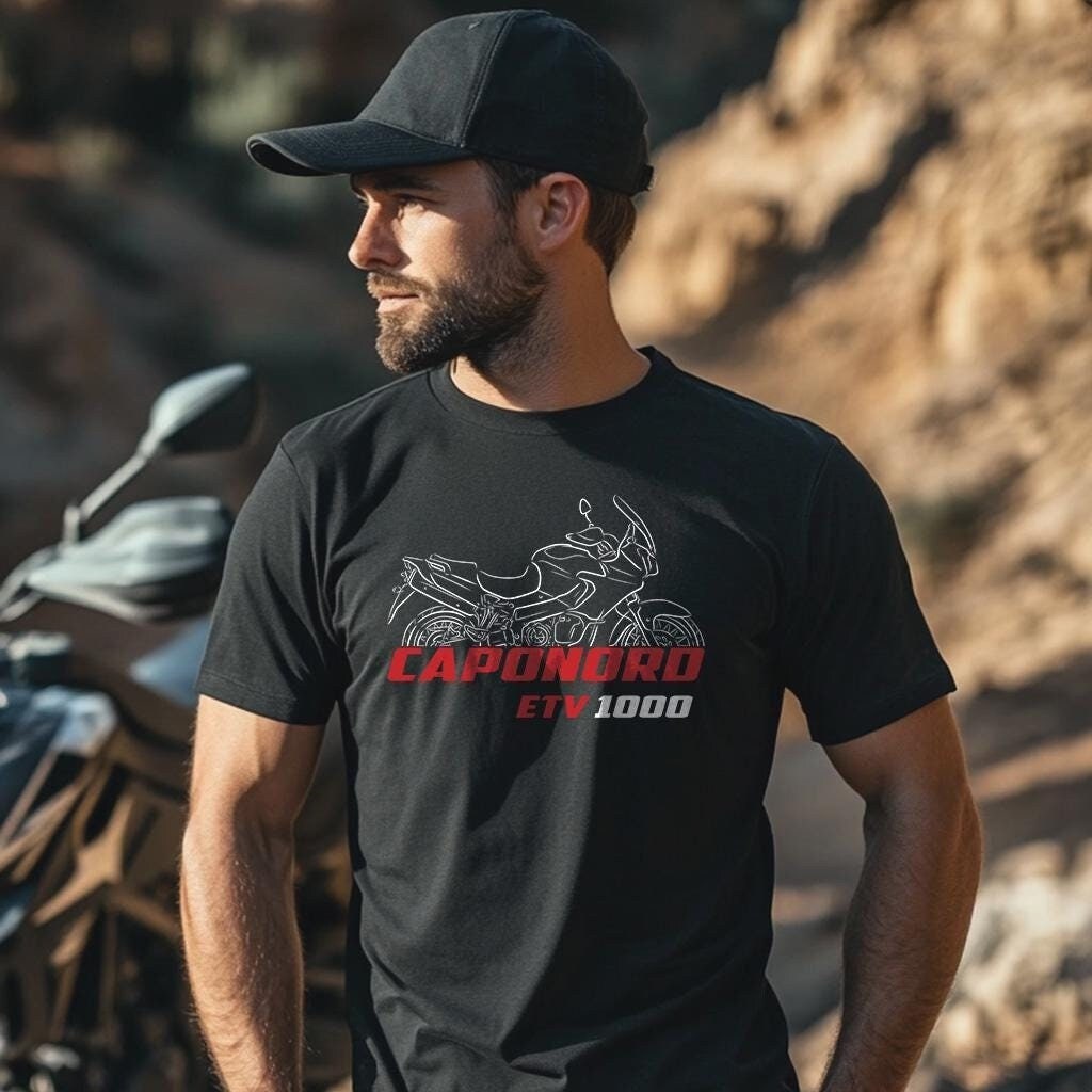Aprilia ETV 1000 Caponord Inspired T-Shirt - Motorcycle Tee Shirt for Riders