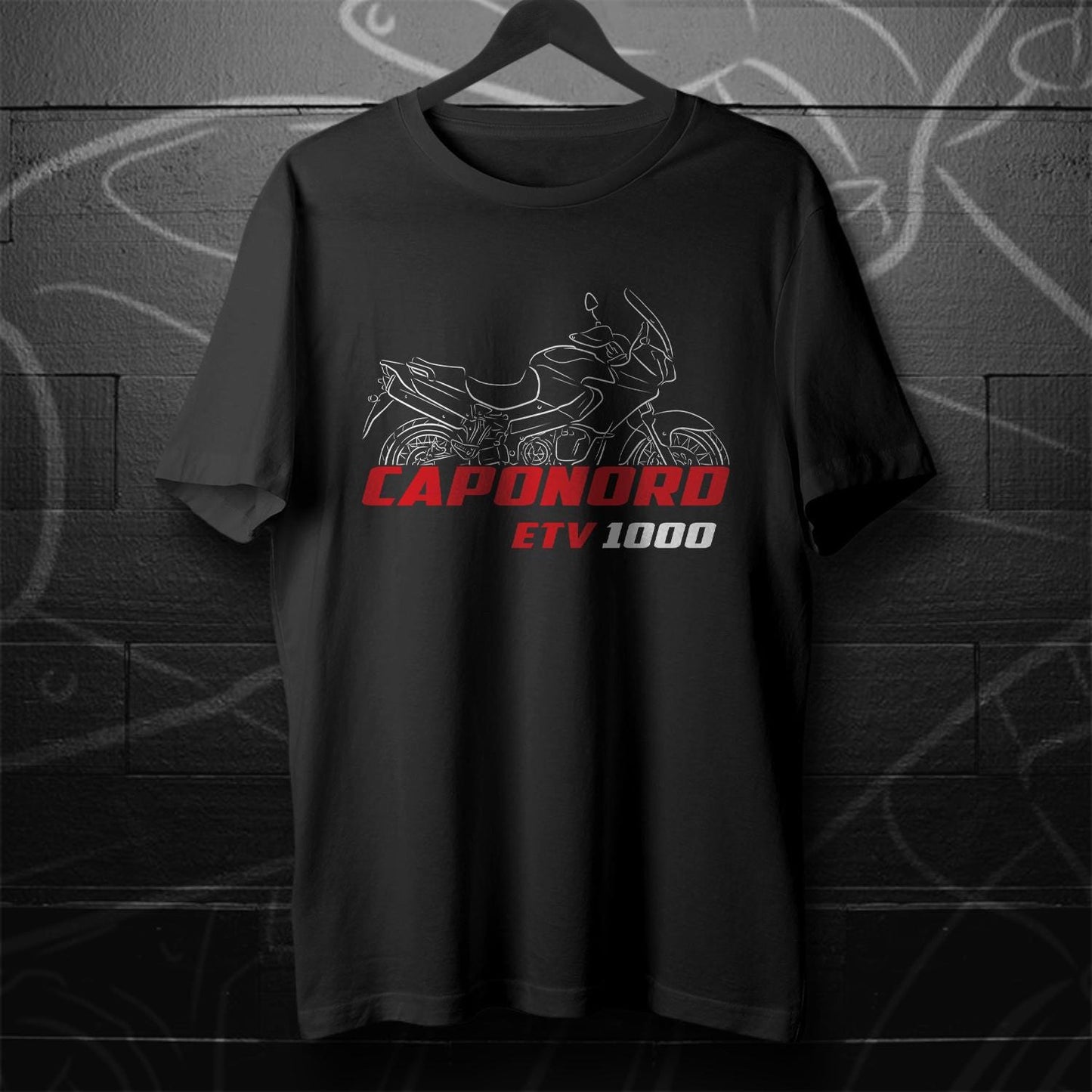 Aprilia ETV 1000 Caponord Inspired T-Shirt - Motorcycle Tee Shirt for Riders