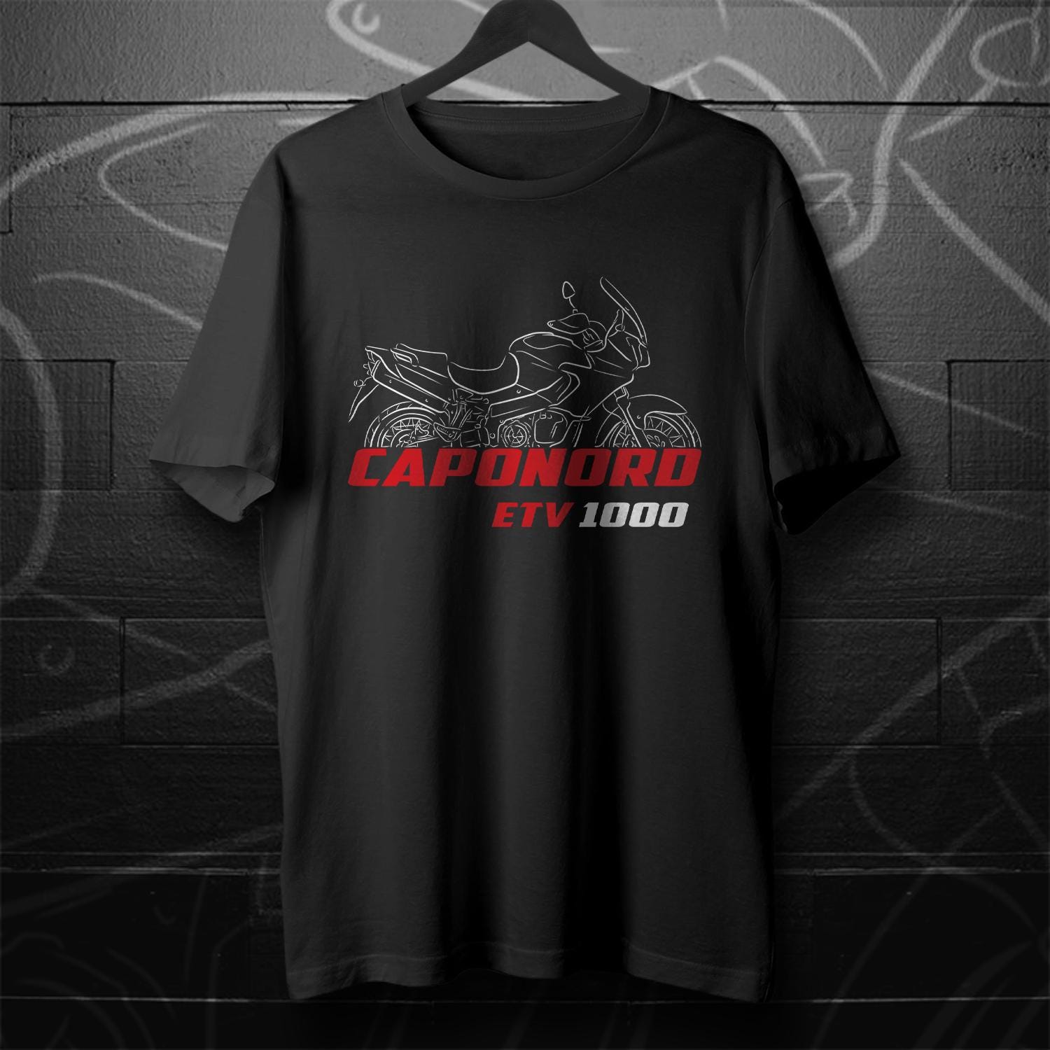 Aprilia ETV 1000 Caponord Inspired T-Shirt - Motorcycle Tee Shirt for Riders