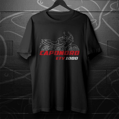 Aprilia ETV 1000 Caponord Inspired T-Shirt - Motorcycle Tee Shirt for Riders