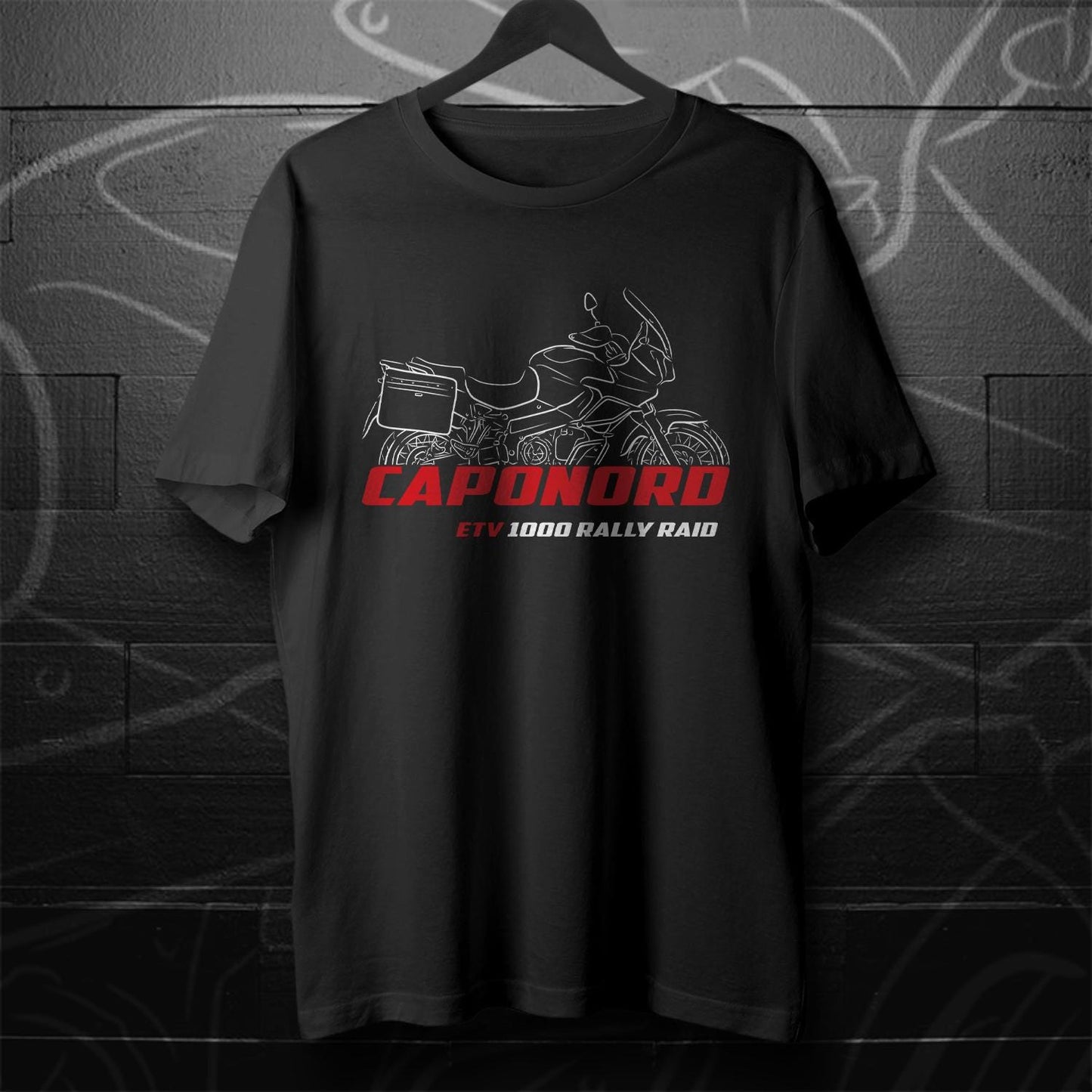 Aprilia ETV 1000 Caponord Inspired T-Shirt - Motorcycle Tee Shirt for Riders