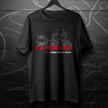 Aprilia ETV 1000 Caponord Inspired T-Shirt - Motorcycle Tee Shirt for Riders