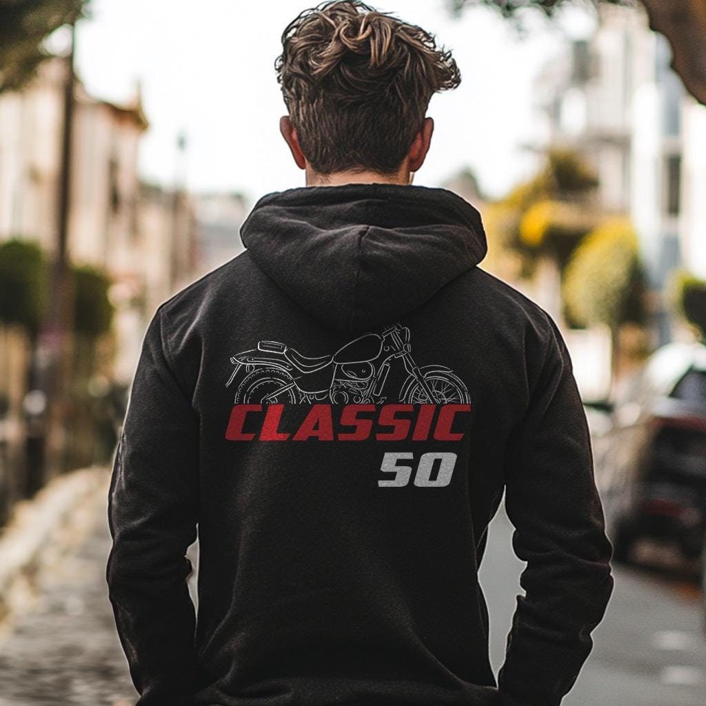 Aprilia Classic 50 Inspired Hoodie - Motorcycle Sweatshirt for Riders