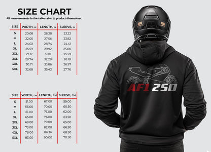 Aprilia AF1 250 Inspired Hoodie - Motorcycle Sweatshirt for Riders
