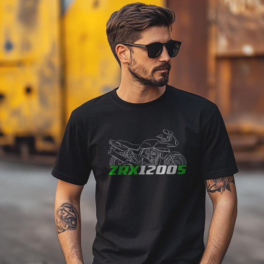 Kawasaki ZRX1200S Inspired T-Shirt - Motorcycle Tee Shirt for Riders