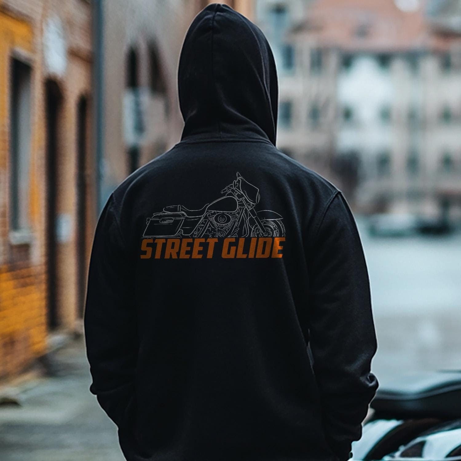 Harley-Davidson Street Glide FLHX Inspired Hoodie - Biker Motorcycle Sweatshirt