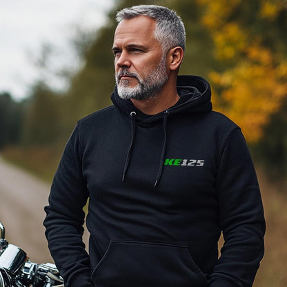 Kawasaki KE125 Inspired Hoodie - Motorcycle Sweatshirt for Riders