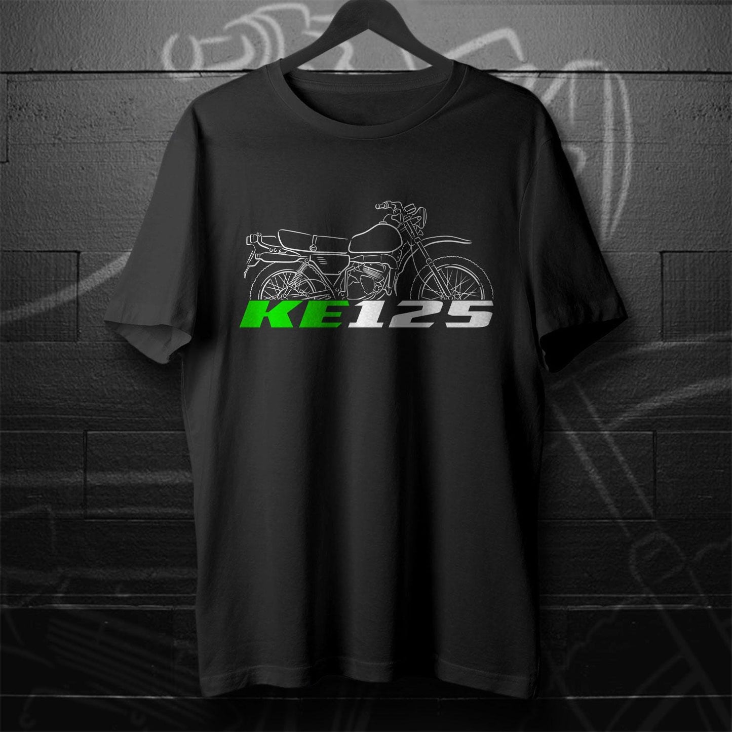 Kawasaki KE125 Inspired T-Shirt - Motorcycle Tee Shirt for Riders