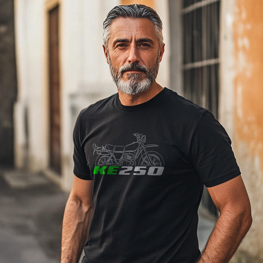 Kawasaki KE250 Inspired T-Shirt - Motorcycle Tee Shirt for Riders