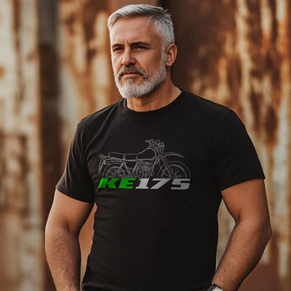 Kawasaki KE175 Inspired T-Shirt - Motorcycle Tee Shirt for Riders