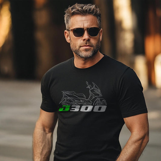 Kawasaki J300 Inspired T-Shirt - Motorcycle Tee Shirt for Riders