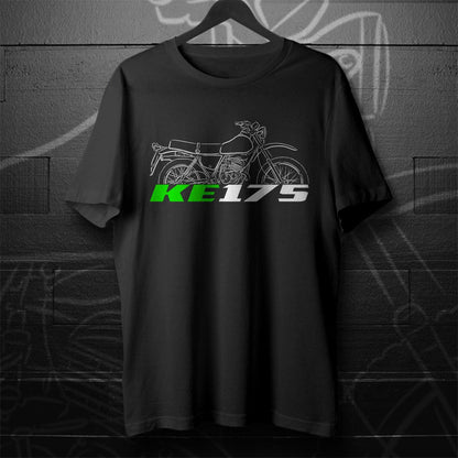 Kawasaki KE175 Inspired T-Shirt - Motorcycle Tee Shirt for Riders