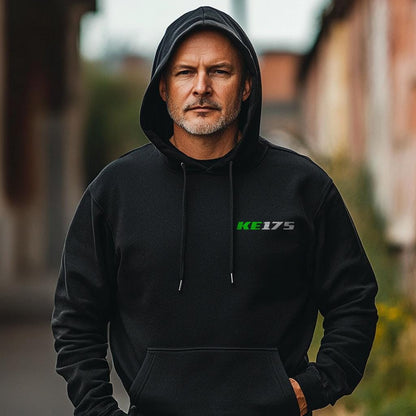 Kawasaki KE175 Inspired Hoodie - Motorcycle Sweatshirt for Riders