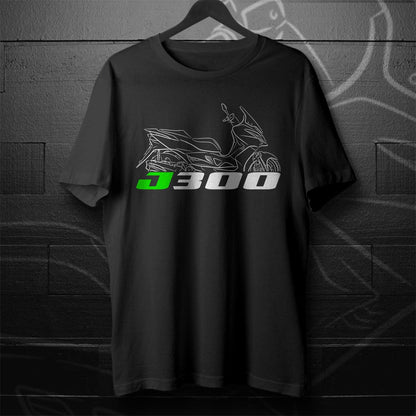 Kawasaki J300 Inspired T-Shirt - Motorcycle Tee Shirt for Riders