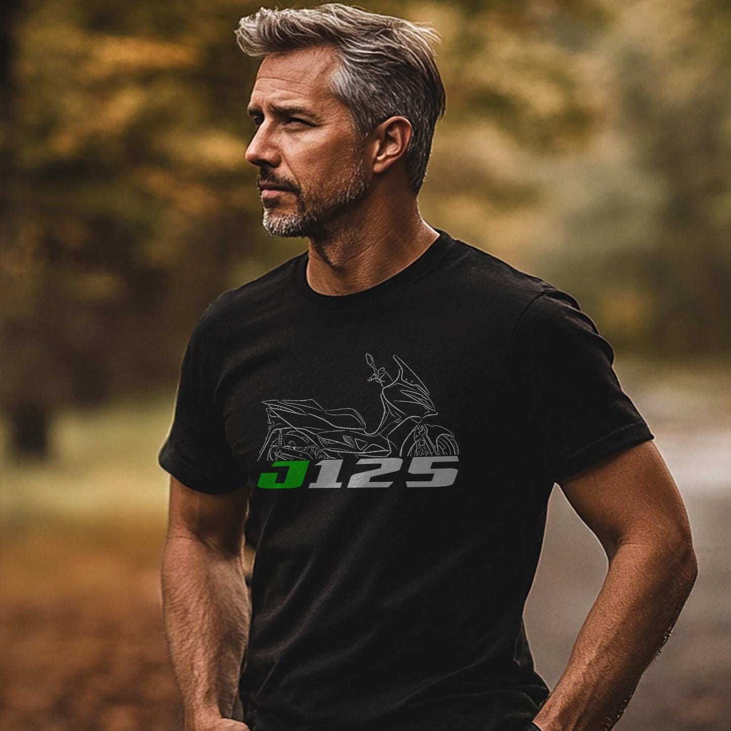 Kawasaki J125 Inspired T-Shirt - Motorcycle Tee Shirt for Riders