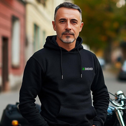 Kawasaki J300 Inspired Hoodie - Motorcycle Sweatshirt for Riders