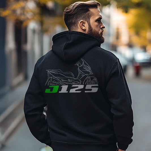 Kawasaki J125 Inspired Hoodie - Motorcycle Sweatshirt for Riders