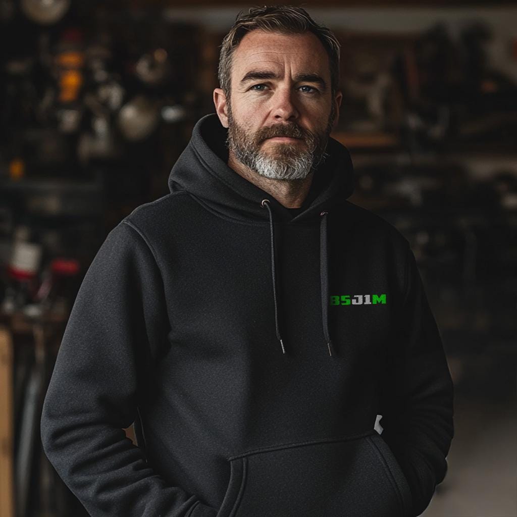 Kawasaki 85 J1M 1966 Inspired Hoodie - Motorcycle Sweatshirt for Riders