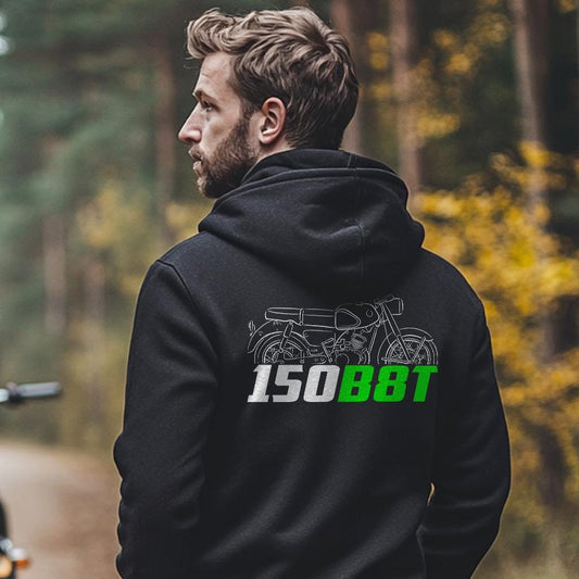 Kawasaki B8T 150 1965 Inspired Hoodie - Motorcycle Sweatshirt for Riders