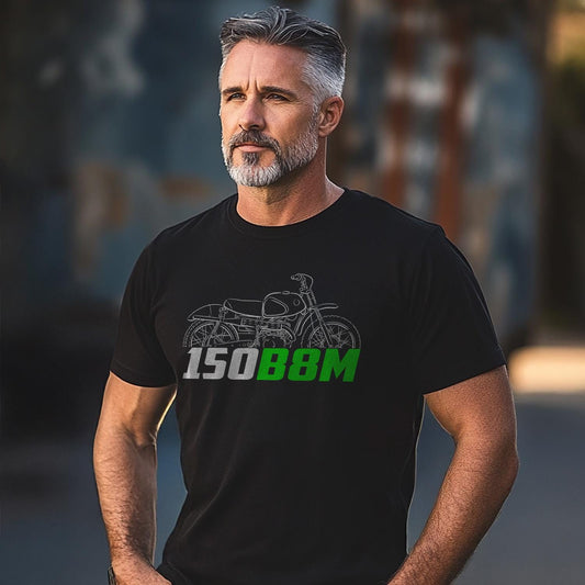 Kawasaki B8M 150 1962 - 1965 Inspired T-Shirt - Motorcycle Tee Shirt for Riders