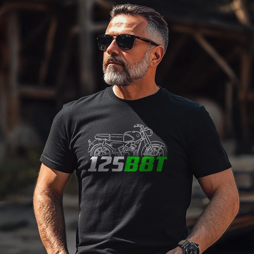 Kawasaki B8T 125 1965 Inspired T-Shirt - Motorcycle Tee Shirt for Riders