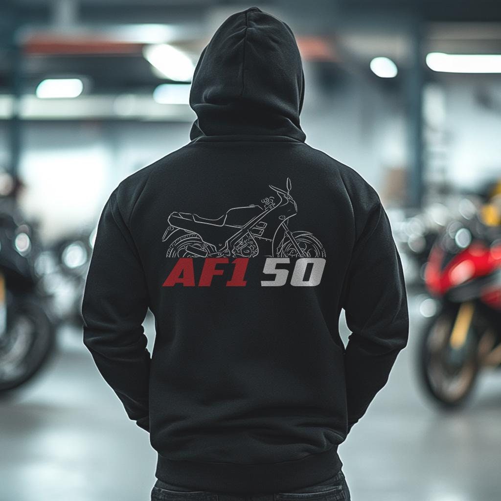 Aprilia AF1 50 Inspired Hoodie - Motorcycle Sweatshirt for Riders