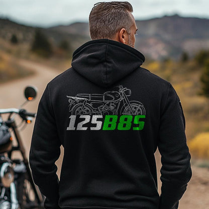 Kawasaki B8S 125 Inspired Hoodie - Motorcycle Sweatshirt for Riders