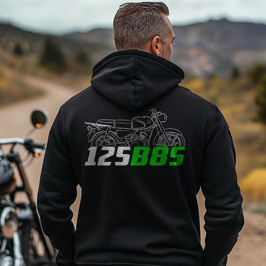 Kawasaki B8S 125 Inspired Hoodie - Motorcycle Sweatshirt for Riders
