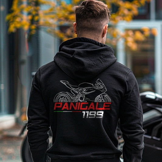 Ducati Panigale 1199 Inspired Hoodie - Motorcycle Sweatshirt for Riders