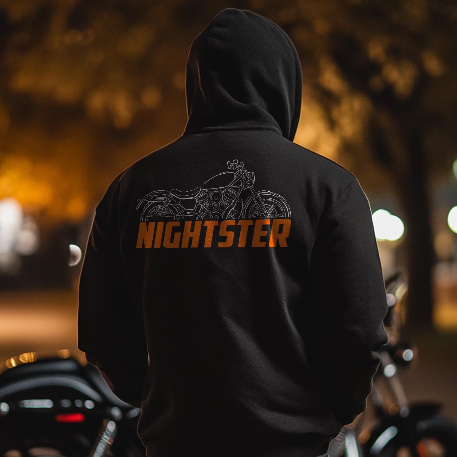 Harley-Davidson Nightster Inspired Hoodie - Biker Motorcycle Sweatshirt
