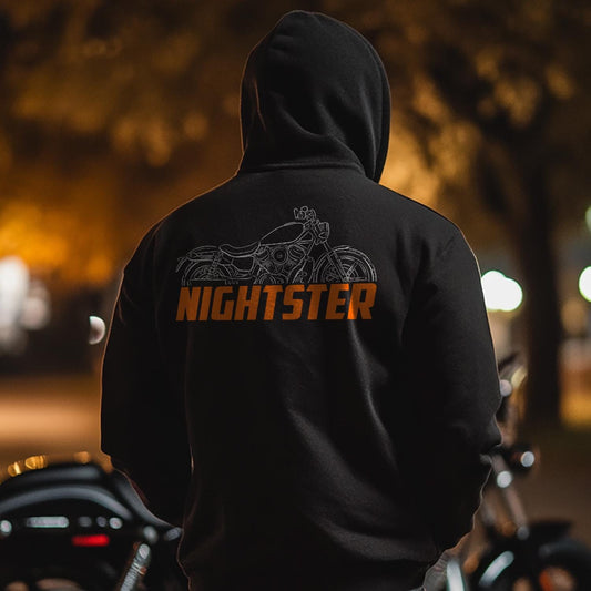 Harley-Davidson Nightster Inspired Hoodie - Biker Motorcycle Sweatshirt