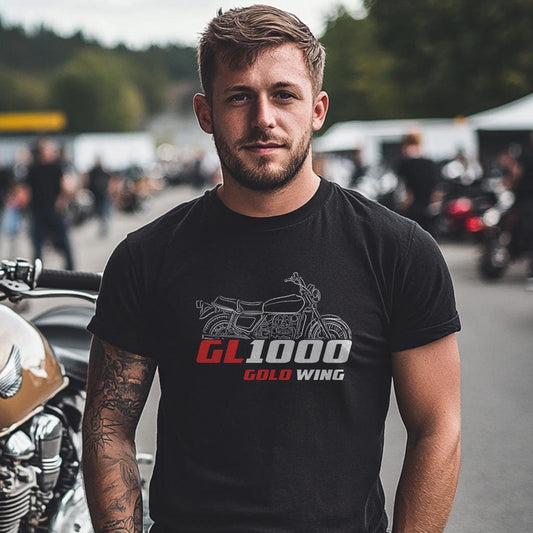 Honda GL 1000 Gold Wing Inspired T-Shirt - Motorcycle Tee Shirt for Riders