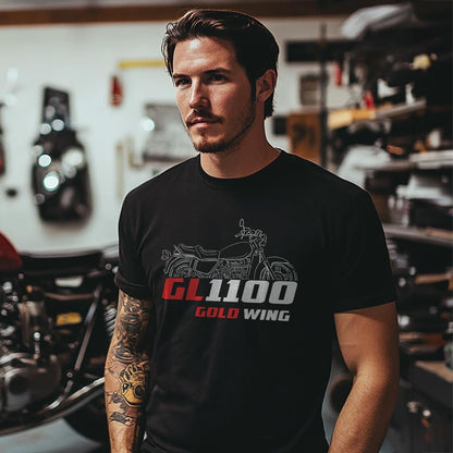 Honda GL 1100 Gold Wing Inspired T-Shirt - Motorcycle Tee Shirt for Riders