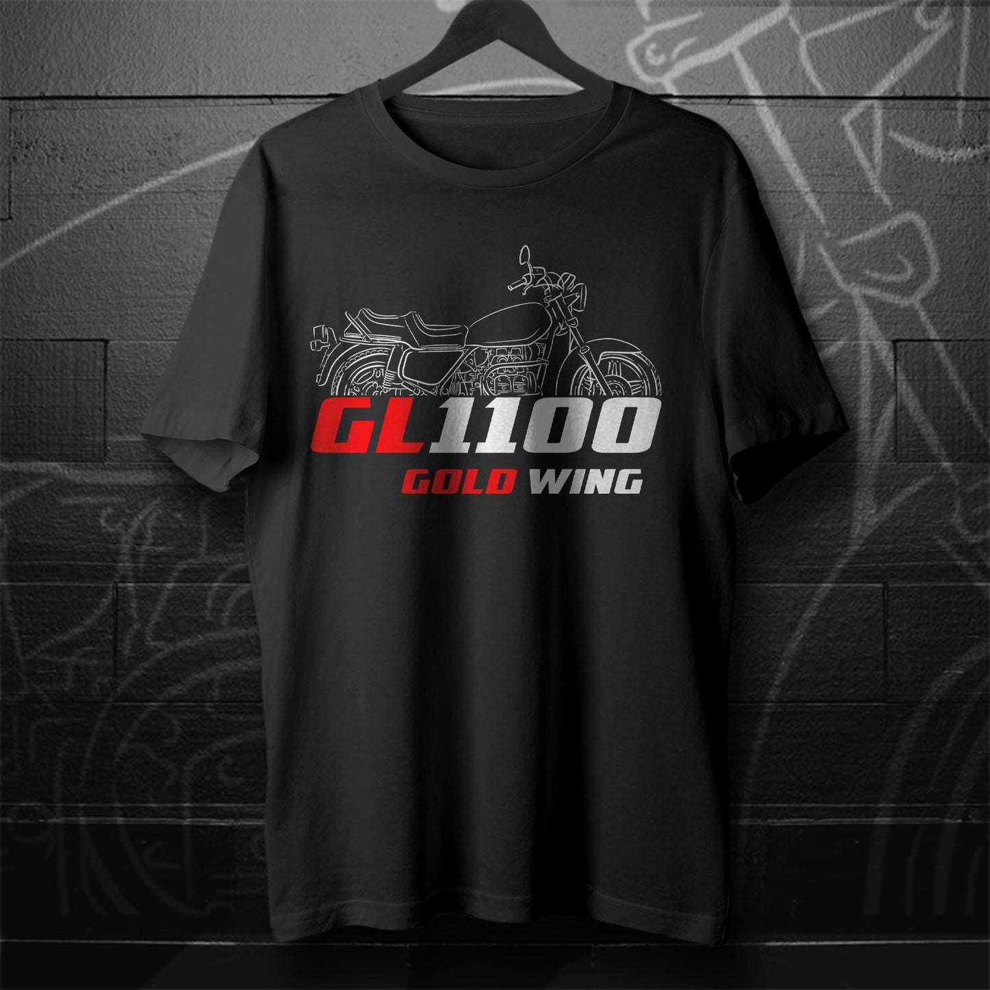 Honda GL 1100 Gold Wing Inspired T-Shirt - Motorcycle Tee Shirt for Riders