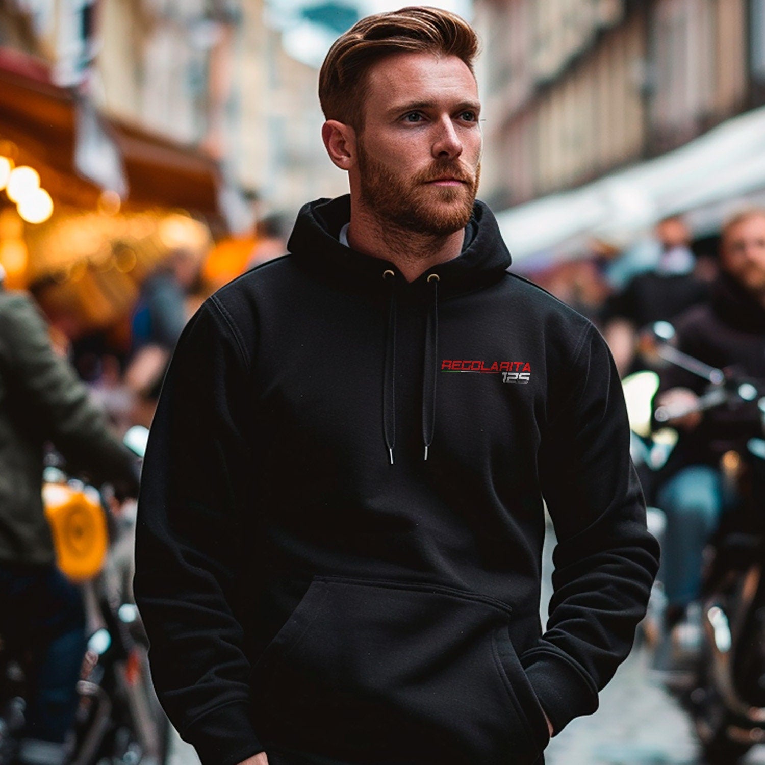 Ducati 125 Regolarita Hoodie - Motorcycle Sweatshirt for Riders
