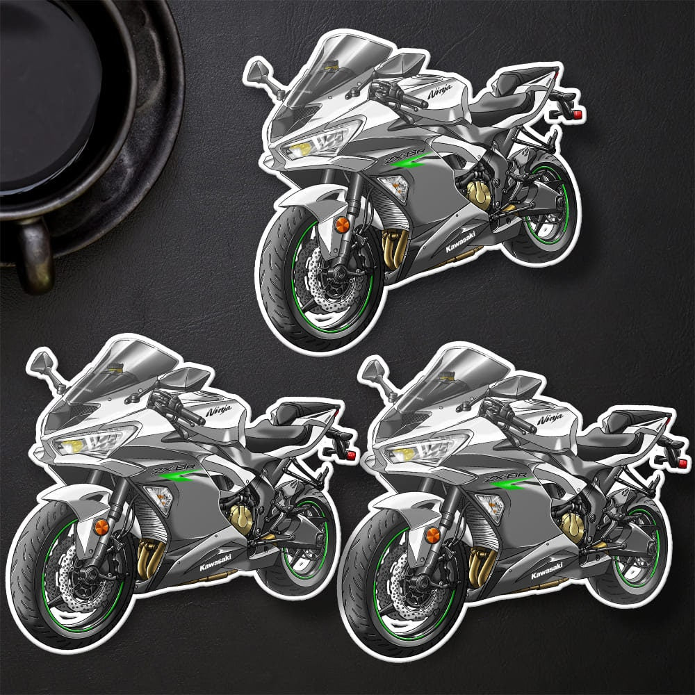 Kawasaki ZX-6R 2021-23 Stickers - Set of 3 Motorcycle Decals for Riders