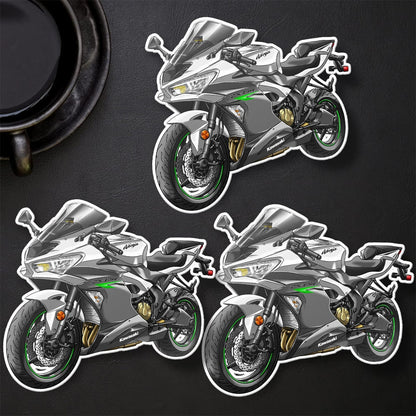 Kawasaki ZX-6R 2021-23 Stickers - Set of 3 Motorcycle Decals for Riders
