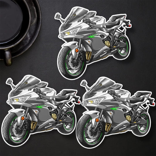 Kawasaki ZX-6R 2021-23 Stickers - Set of 3 Motorcycle Decals for Riders