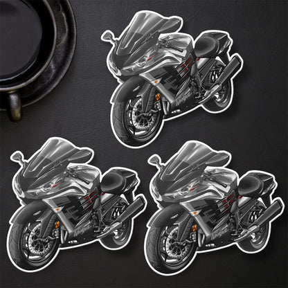 Kawasaki Ninja ZX-14R 2022-24 Stickers - Set of 3 Motorcycle Decals for Riders