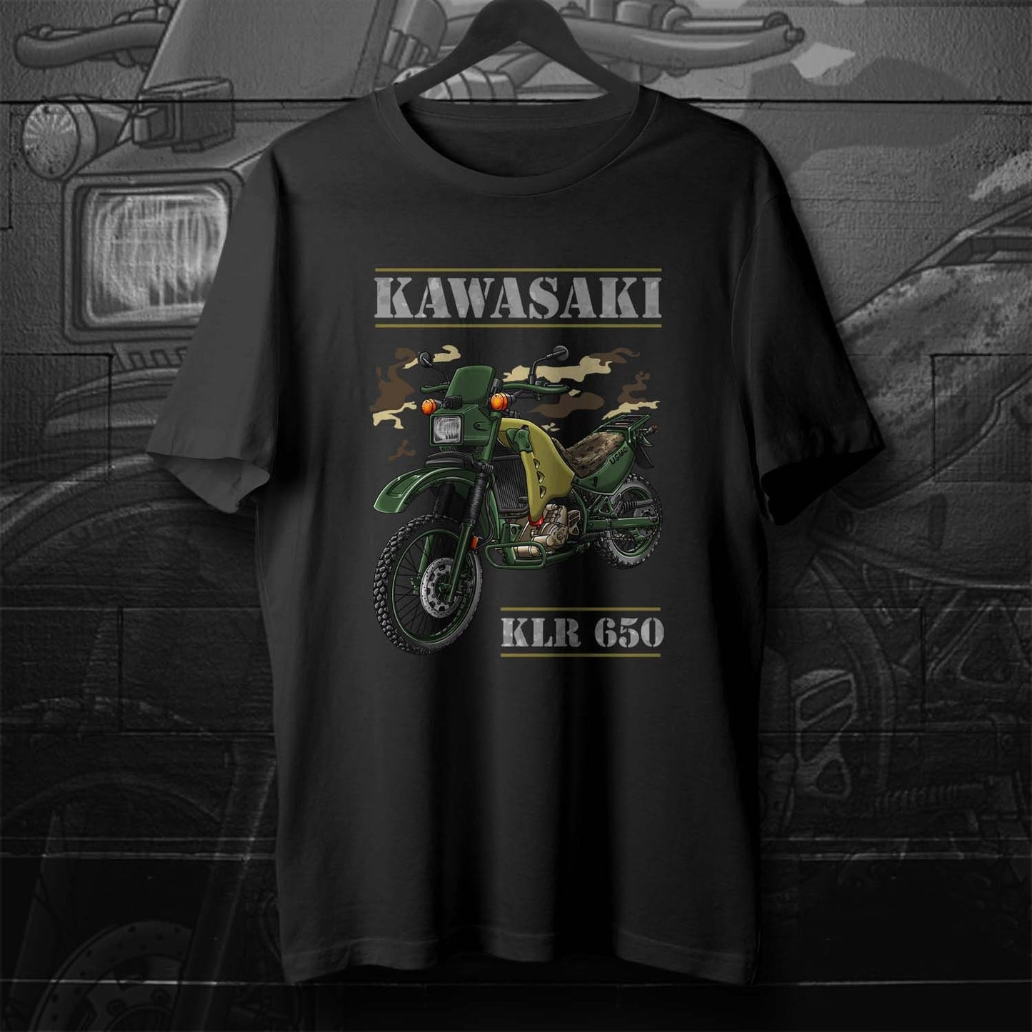 Kawasaki KLR 650 Diesel T-Shirt - Motorcycle Tee Shirt for Riders